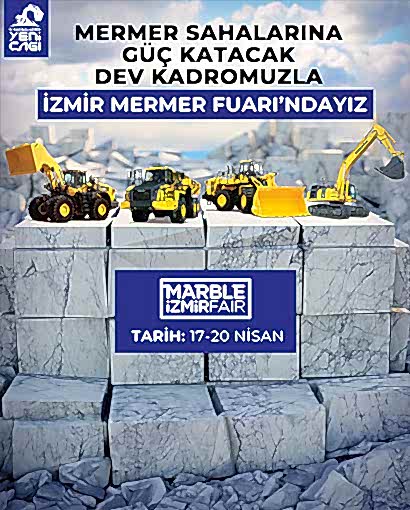 Komatsu, Mermer Fuarı 2024’e Hazır!